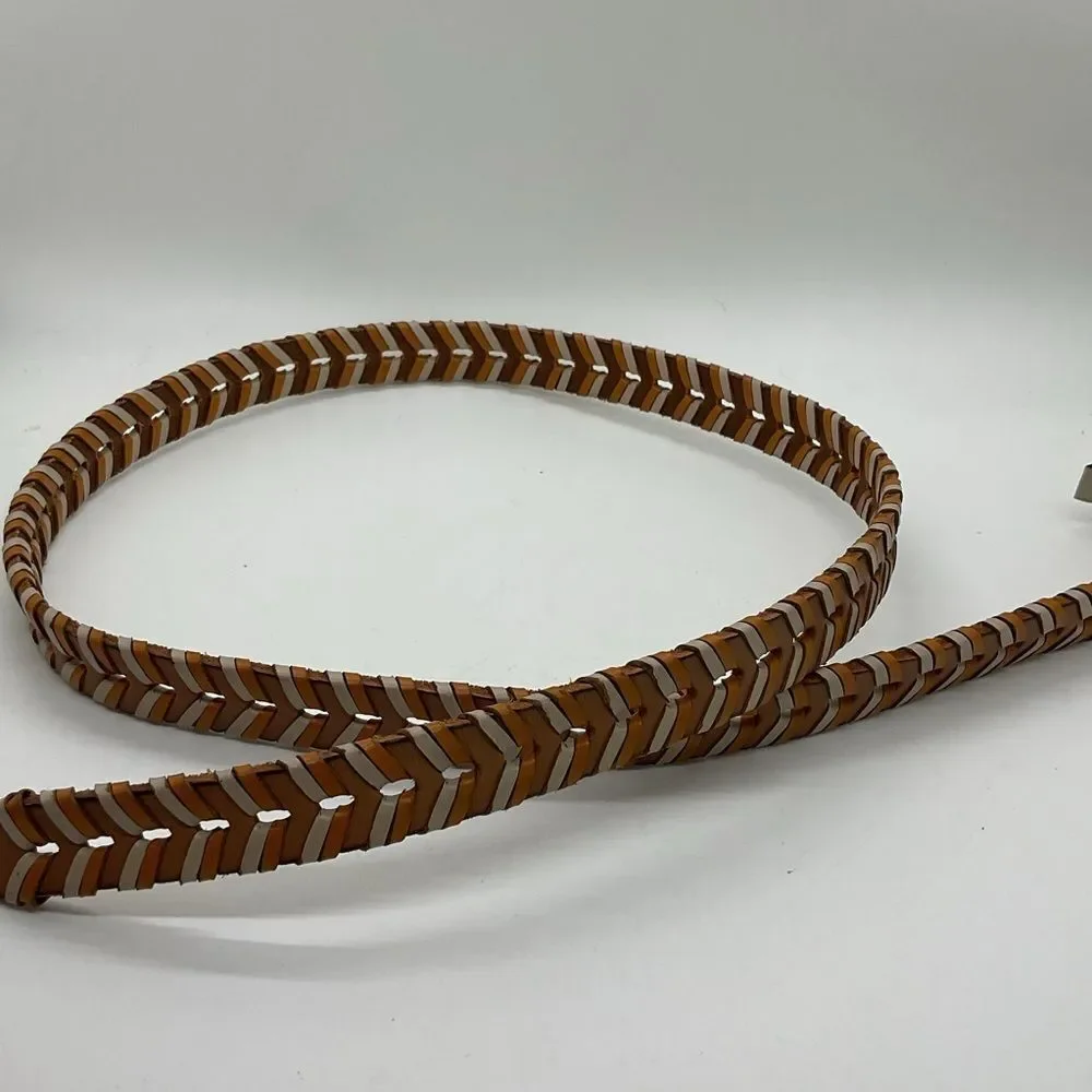Fossil Tan Braided Belt